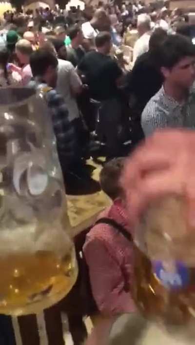 Drunk guy peed on the ground.