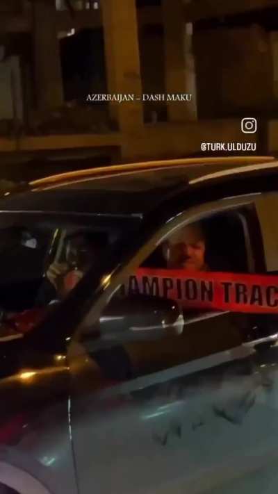 South Azerbaijanis celebrating Tractor football team in Maku