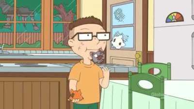 "Check this out. Gettin' fancy!"