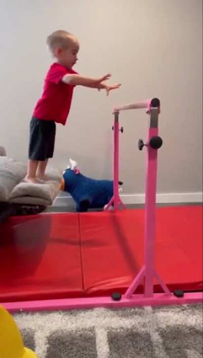 Maybe this one won&rsquo;t be an Olympic gymnast