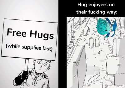 Can't resist the Serious Hug&trade;