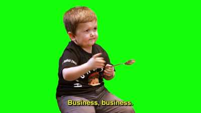[MEME TEMPLATE] Hasbulla "Business, business." Green Screen