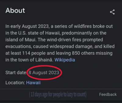 (TW: Maui wildfires)