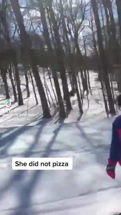 Parent takes kid skiing with no protective gear, not on a beginner track and doesn&rsquo;t help when she cant stop