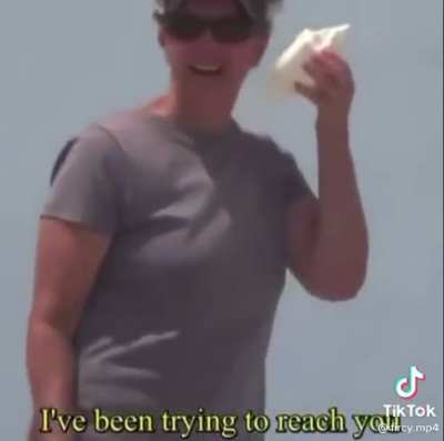 Stepping on the beach