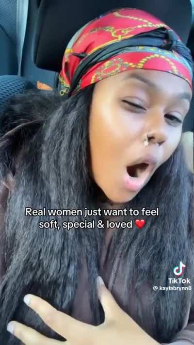 I&rsquo;m a woman I know What she said so mad true shit. Real talk.