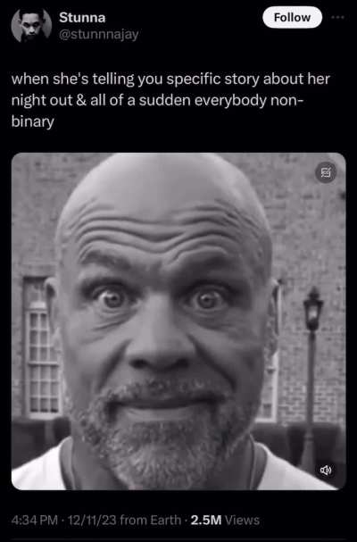 No names, just "They" or "my friend"