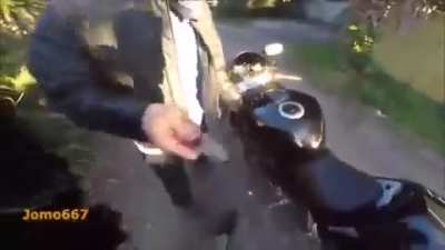 Note to self never steal a motorcycle&hellip;