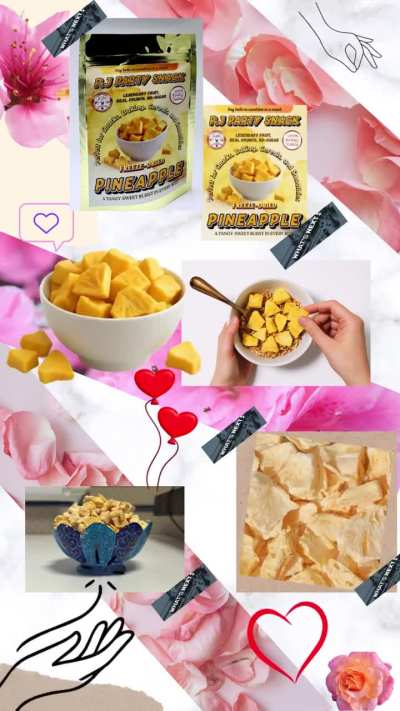 freeze-dried pineapple for the first time