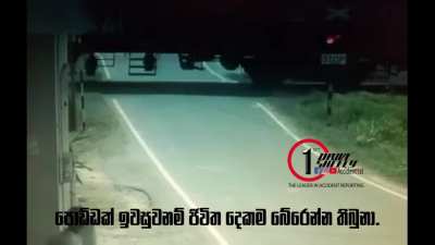 Car stalls on the train tracks and gets disintegrated; two occupants dead at the spot, no survivors
