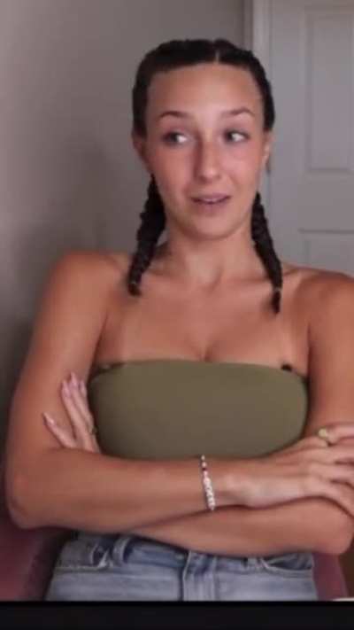 Pec flexing. Strong boob muscles