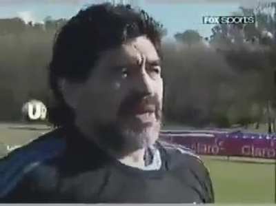 &ldquo;They resisted Di Mar&iacute;a. Remember that against Uruguay everyone wanted me to start other players in that position. But I told the kid, "I die with you." - This Diego Maradona interview from 2010 is trending in Argentina