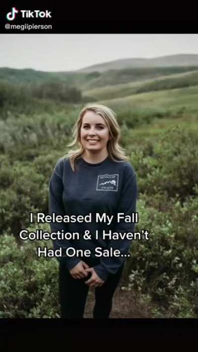 Guilt tripping people into buying your merch