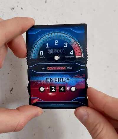 Here is my attempt for a speed and energy counter