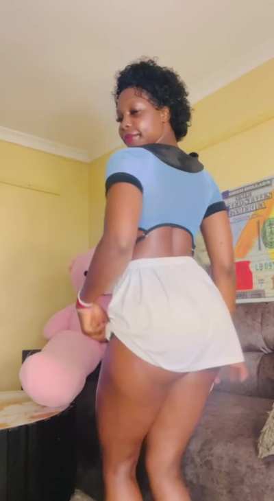 A sensual striptease