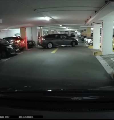 stealing someone’s parking spot as they’re actively trying to park in it