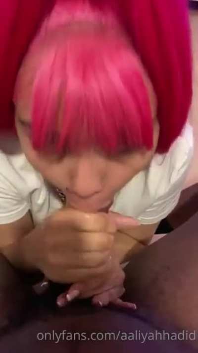 Pink hair superhead