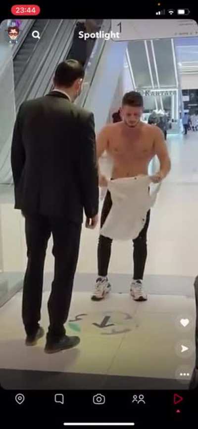Imagine being the security guard