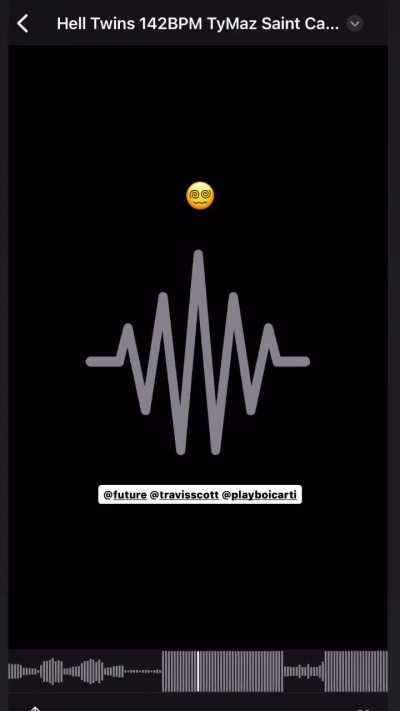 @tymazmusic previews a beat for a Carti song with Travis and Future