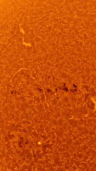 The sun through my solar telescope