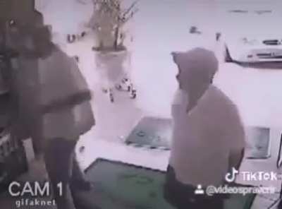 Probably gave up of robbery