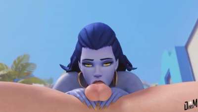 Widowmaker deepthroat (denisem)