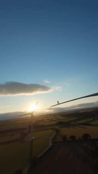 HMRB Whilst I stand on the wing of this massive wind turbine wing