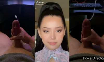 Bella Poarch makes all the biggest cocks explode (audio)