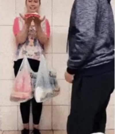 She seemed really excited until the ending