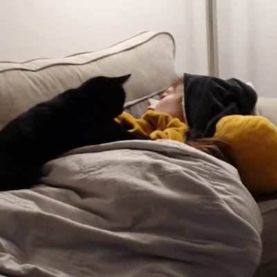 I woke up to the neck slicer