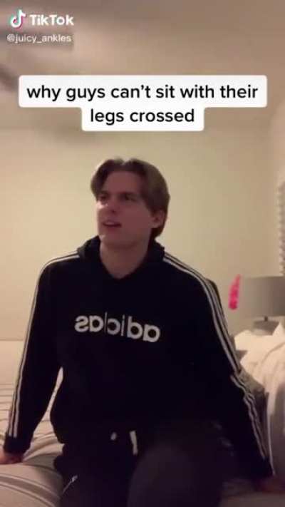 Why boys can&rsquo;t sit with their legs crossed