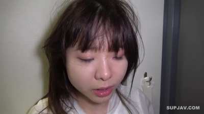 Deep throating a japanese schoolgirl