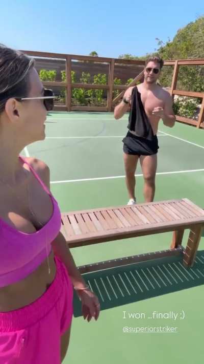 Pink sports outfit