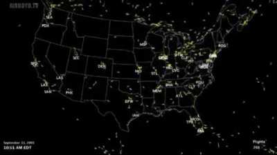 US air traffic on 9/11/01