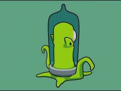 Stylized Alien from The Simpsons