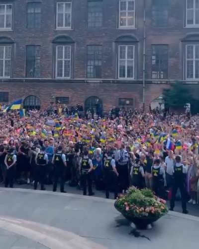 Zelensky in Denmark yesterday