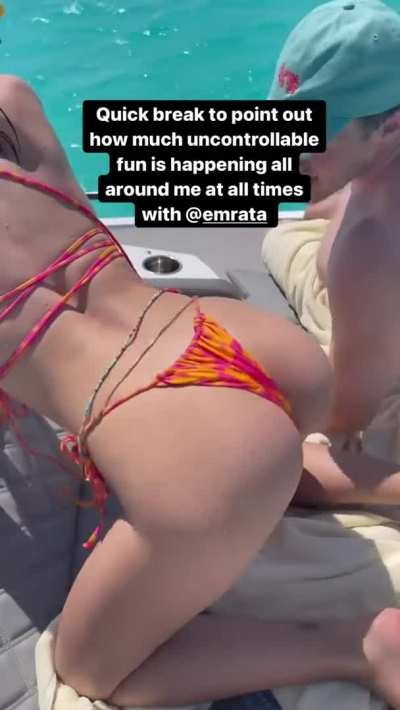 I Want to do More than Just Kiss Emily Ratajkowski's Ass. Want to Ram my Cock Ballsdeep in her Incredible Ass Roughly. No Lube Will be Used, she's Always Being a Big Tease.