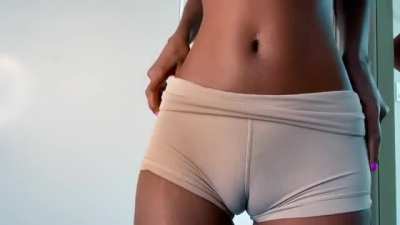 I love my camel toe and I'm not afraid to show it. It&rsquo;s so hot to wear tight shorts out in public and watch peoples eyes wander down to my cunt. I love how you can see the outline of my pussy lips so well ☺️