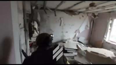 Special Operations Forces AZOV just published their footage of Bakhmut battles: movement between firing points and direct fire contact with the enemy