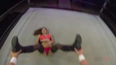 POV stomp and headbutt to Kiana's cunt