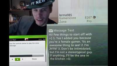 I hopped on Xbox Live and instantly got messaged by some creep 🙄