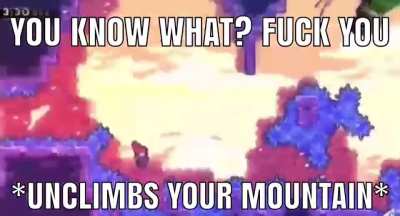 Celeste unclimbing speedrun 😳😳