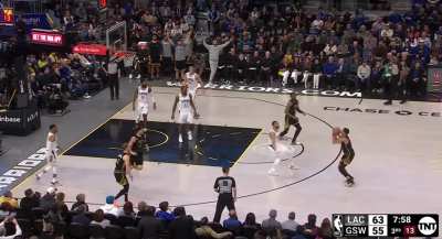 [Highlight] Russell Westbrook ignites the run....for the Warriors with back to back TOs!