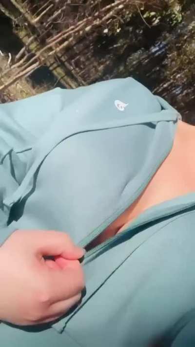 My big tits love the great outdoors&hellip; 😏🍃 [OC]