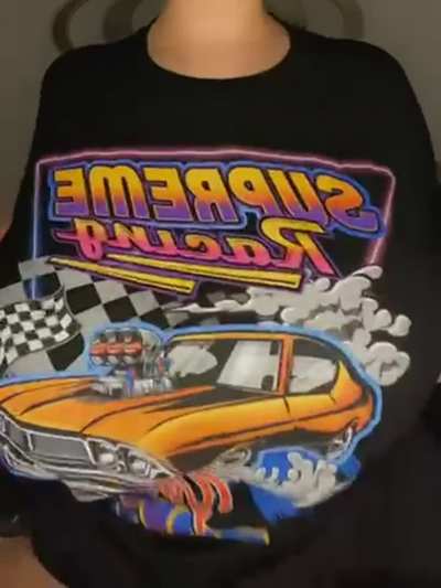Look what I’m hiding under my T-shirt!