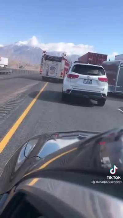 Indian man vs reckless Firetruck!