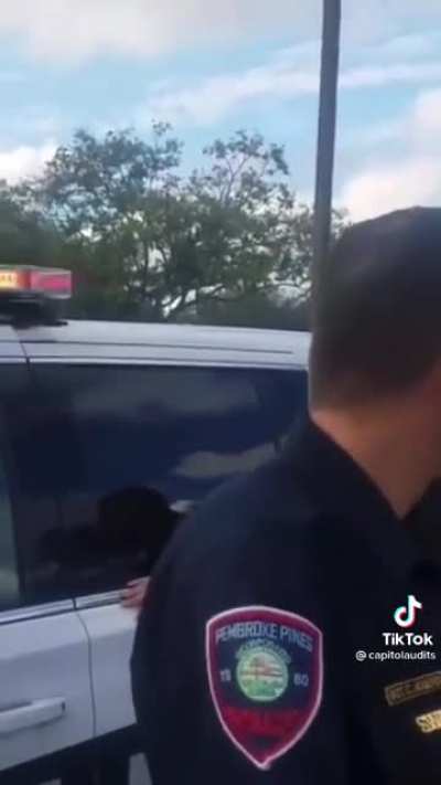 Cop wants a man&rsquo;s ID because he is recording outside of a police station.