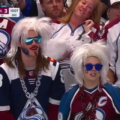 Colorado Avalanche fans rendition of &ldquo;All the Small Things&rdquo; tonight was so loud the ref delayed a puck drop.