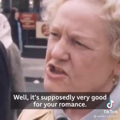 From 1982, A Vox Pop with a lady offered some edible knickers
