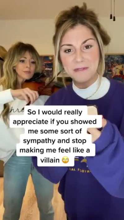 Playing sad violin over ex's bs apologies